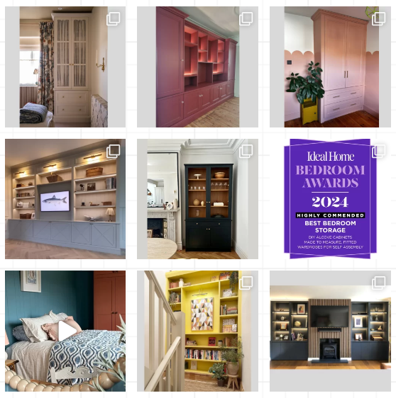 DIY Alcove Cabinets Instagram